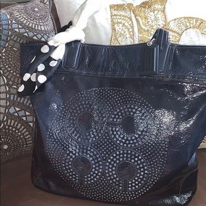 COACH  PATENT LEATHER TOTE
